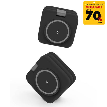 3 in 1 Foldable Magnetic Wireless Charger Stand